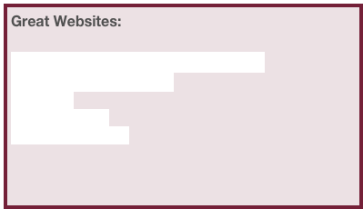 Great Websites:

The International Dyslexia Association
Everyone Reading Illinois
LD Online
Reading Rockets
Children of the Code
    